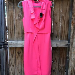 NWT TAHARI 'Lilly Dress' in sour watermelon